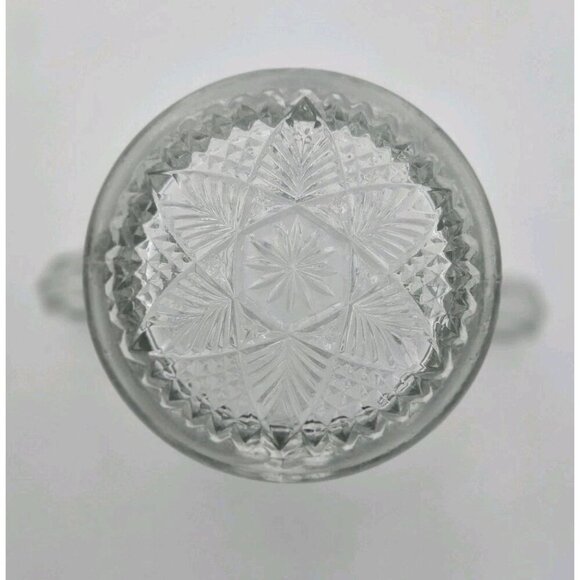 EAPG INDIANA GLASS No 162 Bouquet Narcissus Spray Winner Sugar 4 3/8" Antique - Picture 8 of 11